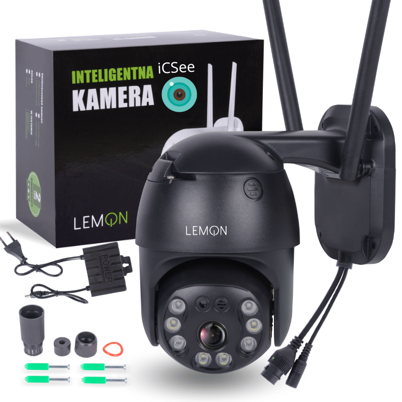Kamera wifi zewnętrzna do monitoringu QW80B czarna